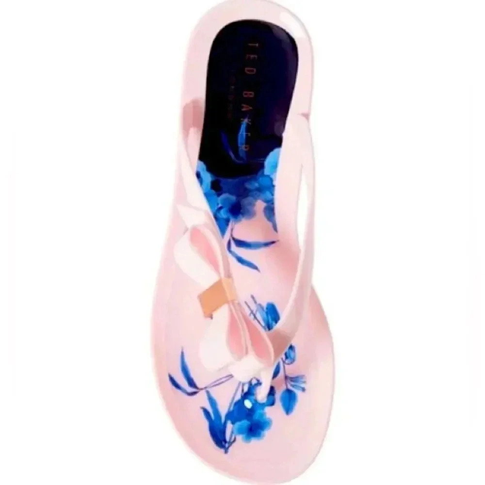 Ted Baker Suzzip Flip Flop In Pink Fantasia Rubber